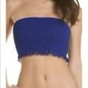 Free People Purple Bandeau Crop Top